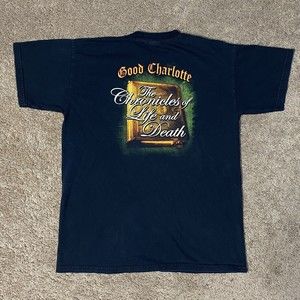 Good Charlotte The Chronicles Of Life And Death T-Shirt Size Medium M 2004 Band
